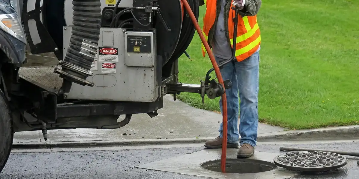 sewage clean up professionals using industrial equipment to remove contaminated wastewater in Albany, NY